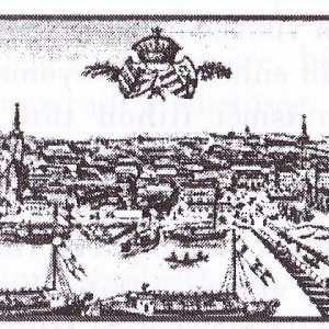 Szeged látképe, korabeli ábrázolás
